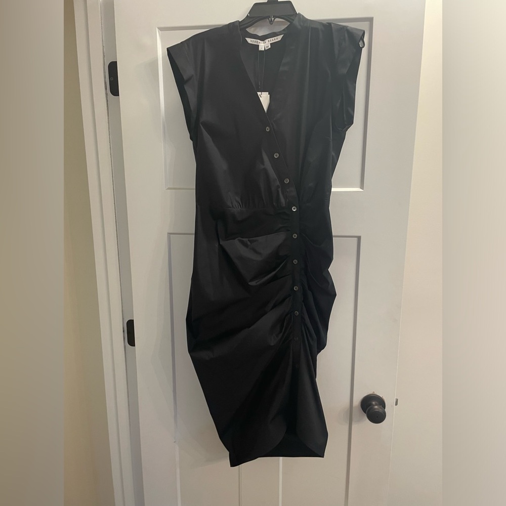 Veronica Beard ruched shirt dress NWT size 6